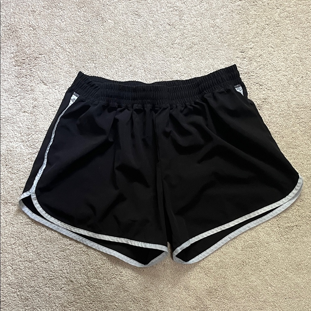 Champion C9 Black Women's Athletic Shorts with Gray Trim Size Meduim